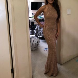 Champagne Prom Dress/ Evening Gown